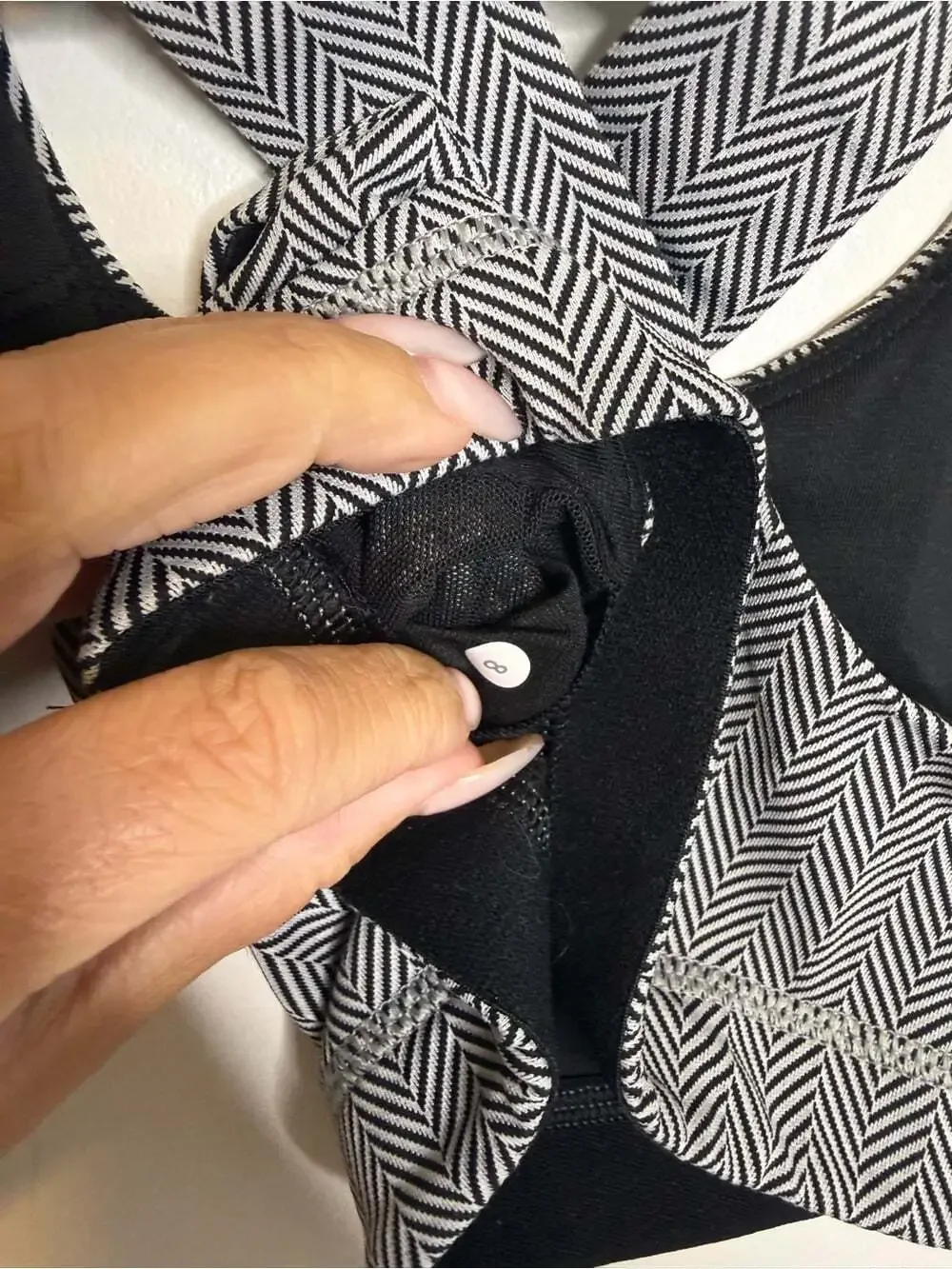 Lululemon All Sport Bra white black